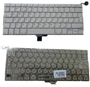 Клавиатура для ноутбуков Apple A1342 Series, 13.3, большой ENTER, p/n: MC516LL/A, Русская, Белая