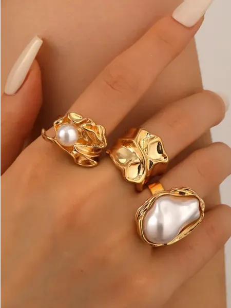 Jewelry Company&Ltd. кольца набор широкое крупное бижутерия