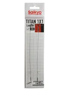 Поводок для рыбалки Saikyo Titan 1x1 STO2517, 17кг/25см, 2 штуки в комплекте