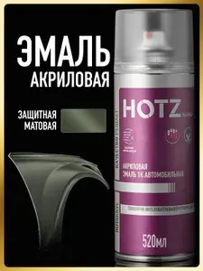 Акриловая краска автомобильная 1К Защитная матовая, 520 мл. HOTZ