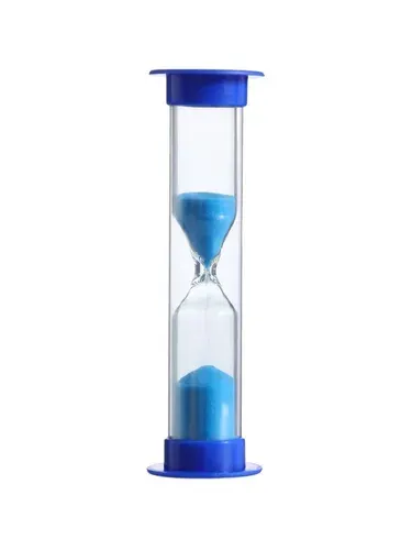 Песочные часы 5 минут, 9 х 2.5 см, цвет синий