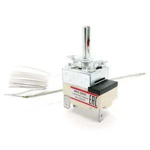 Капиллярный термостат WKC-250S1 с рукояткой 50C...250C для установки и поддержания необходимой температуры в электропечах и духовых шкафах