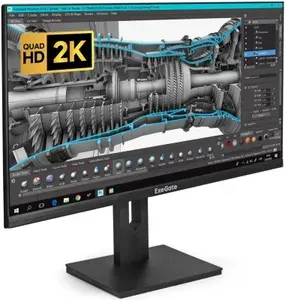 ExeGate 27" Монитор EX296976RUS (EX296976RUS), IPS, 2560x1440 2K, 75 Гц, черный