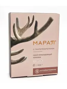 Марал напиток сухой тонизирующий Алтайвитамины с пантогематогеном, 300г