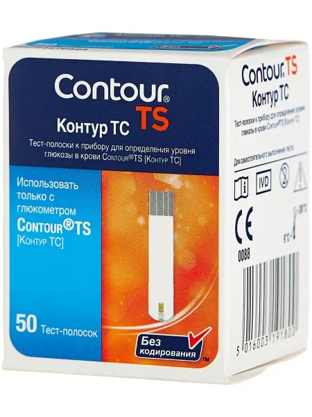 Contour Тест-полоски крови Контур ТС, 50 шт