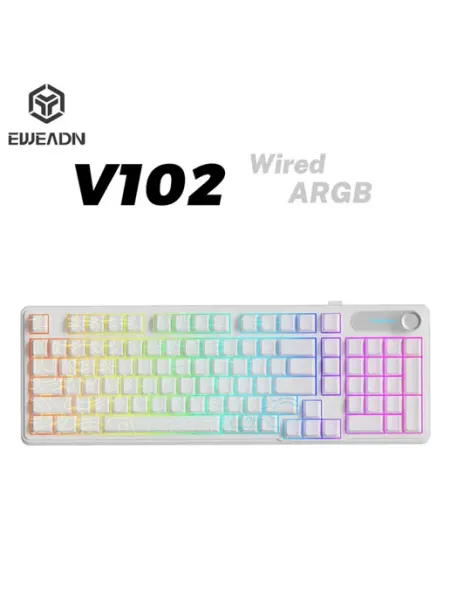 Проводная мембранная клавиатура Eweadn V102 White Contour дл…