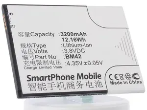 Аккумуляторная батарея iBatt 3200mAh для телефона Xiaomi Redmi Note (BM42)