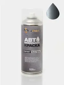 Краска MERCEDES-BENZ, код 368, FLINT GREY, автомобильная эмаль FixPaint Spray в аэрозольном баллончике 520 мл