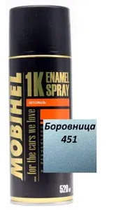 Эмаль автомобильная металлик MOBIHEL Боровница 451, аэрозоль (спрей) 520 мл.