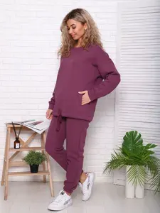 Костюм спортивный COOL LOOK женский костюм теплый на осень с толстовкой без капюшона
