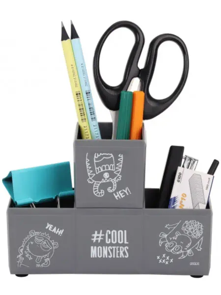 КОКОС Подставка для канцелярии Cool Monsters, пластиковая