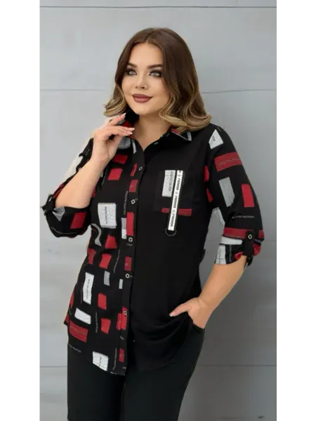 CORALINA Рубашка туника больших размеров