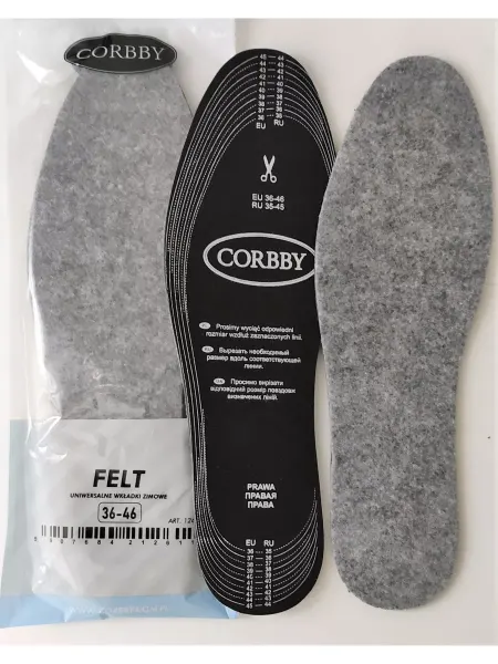 Corbby Зимние стельки FELT безразмерные