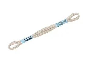 Мулине Gamma хлопок 8 м №3038 серый