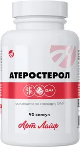 Артлайф БАД Атеростерол 90 капсул, поддержание здорового уровня холестерина, защита сосудов с бета-каротином и витамином Е