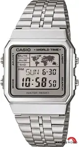 Casio Vintage A500WA-7E Унисекс Японские наручные часы, Гарантия