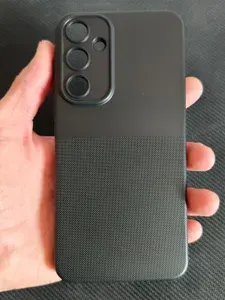 Чехол пупырчатый на Samsung A55 черный матовый