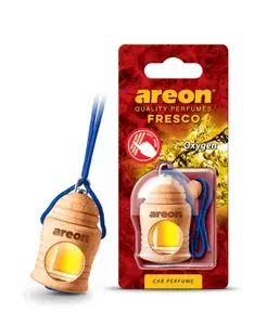 Ароматизатор для автомобиля "Свежесть" AREON FRESCO жидкий подвесной бочонок