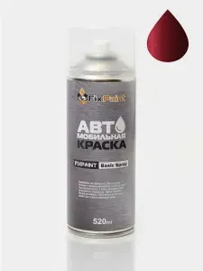 Краска AUDI, код LZ3L, HIBISCUS RED, автомобильная эмаль FixPaint Spray в аэрозольном баллончике 520 мл