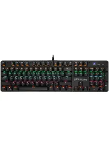 DEXP Игровая клавиатура проводная First Blood, (Outemu Blue), Русская раскладка, черный матовый