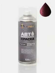 Краска HONDA, код RP43P, DEEP BORDEAUX, автомобильная эмаль FixPaint Spray в аэрозольном баллончике 520 мл