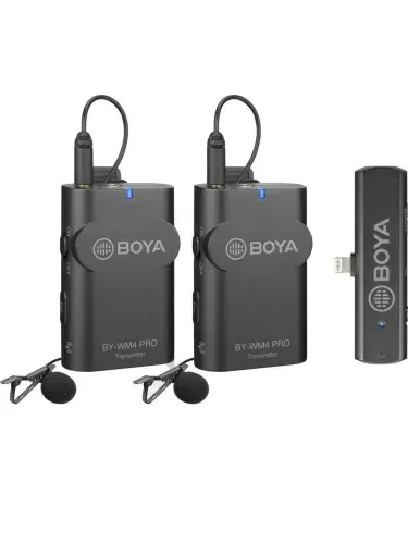 BOYA BY-WM4 Pro-K4 Микрофон петличный беспроводной, черный