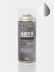 Автомобильная краска FixPaint Spray CHEVROLET, код цвета GGZ, название SILVER LINING, в аэрозольном баллончике 520 мл