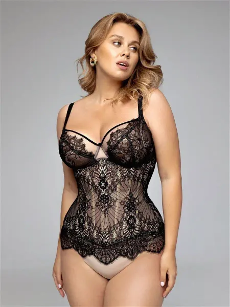 IRISSA CORSETS Корсет кружевной утягивающий талию и живот на шнуровке