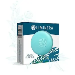 Мыло грязевое твердое для тела омолаживающее LIMINERA, 80 гр