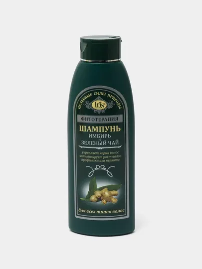 Шампунь Iris Cosmetic Фитотерапия Имбирь и Зеленый чай, 500мл