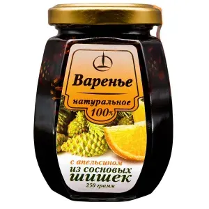 Варенье из Сосновых Шишек с Апельсиновыми Цукатами 250 гр.