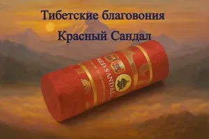 Тибетские благовония Красный Сандал из (бутанских трав)