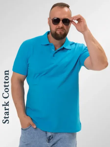 Stark Cotton Футболка поло больших размеров с коротким рукавом