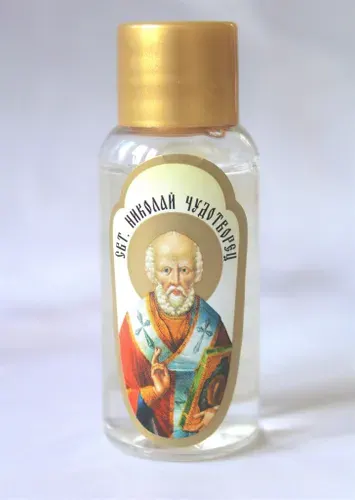 Елей освященный от мощей Святителя Николая Чудотворца