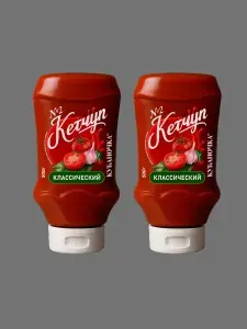 Кубаночка Кетчуп томатный классический 500гр (Набор из 2шт)