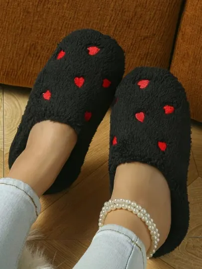 Мягкие тапочки в форме сердца «Love Cozy», домашняя обувь, обувь