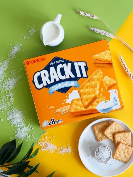ОРИОН GROUP Печенье затяжное CRACK-IT CREAMY (КРЕК-ИТ СЛИВОЧНЫЙ) 160 гр
