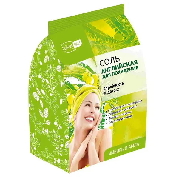 Соль для ванн NaturaЛист Алтайская, для похудения, 500 г