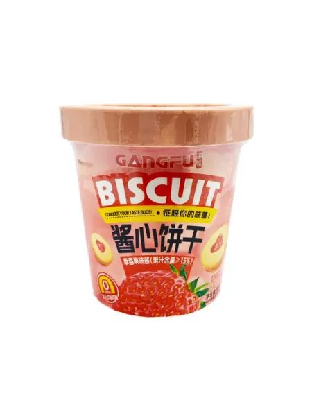 Печенье-сэндвич с начинкой вкус клубники, 50 г GANGFU