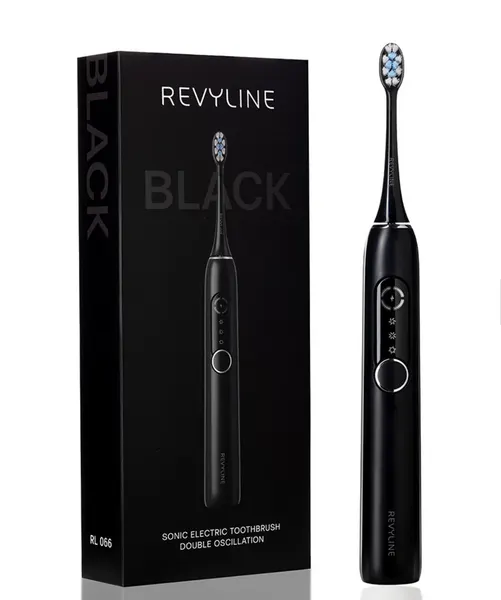 Зубная щётка электрическая звуковая Revyline RL 066 Black, 3 режима работы.