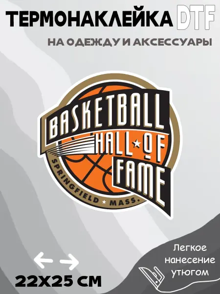 Crazy Print Термонаклейка Зал славы баскетбола