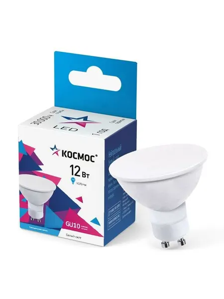 Лампа светодиодная GU10 12Вт 174-265В 4500К космос LkecLED12wGU10C45
