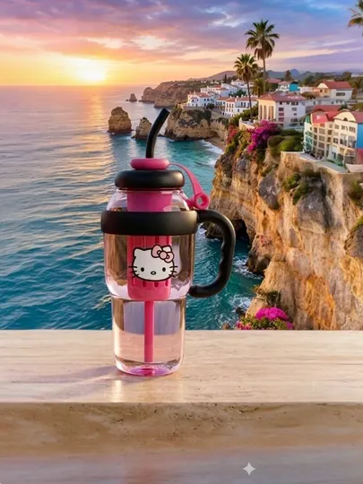 Мотивационная бутылка для воды Hello Kitty "Ice Cream" — 1300 мл