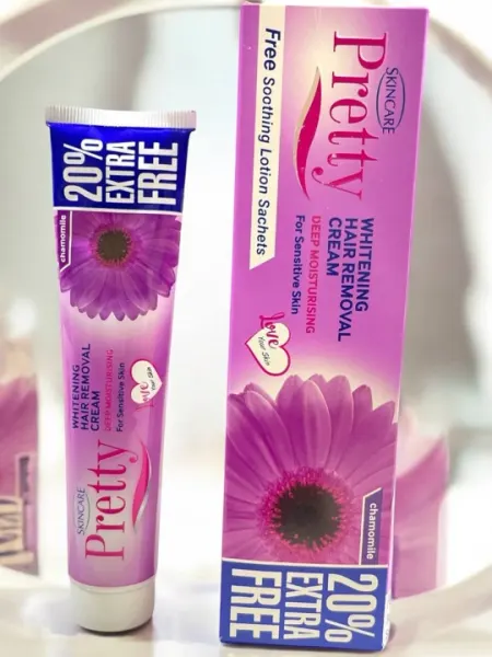 Крем для депиляции Pretty white Cream ультранежный и быстродействующий, 125 мл, Пакистан