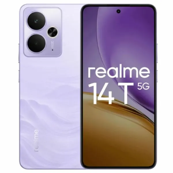 6,67" Смартфон realme 14T 5G 12/256 ГБ (6941764459755) фиолетовый