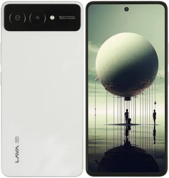 6.67" Смартфон Lava Blaze Amoled 2 6/128 ГБ, 2400x1080, AMOLED, 120 Гц, 5G, белый