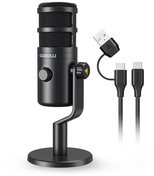 Maono PD100U , динамический USB микрофон, частота дискретизации 192 кГц, 24 бита, подключение по USB