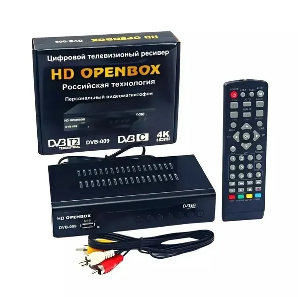 Цифровая приставка DVB-T2 HD (DVB-T2/C, металлический корпус, кнопки, дисплей)