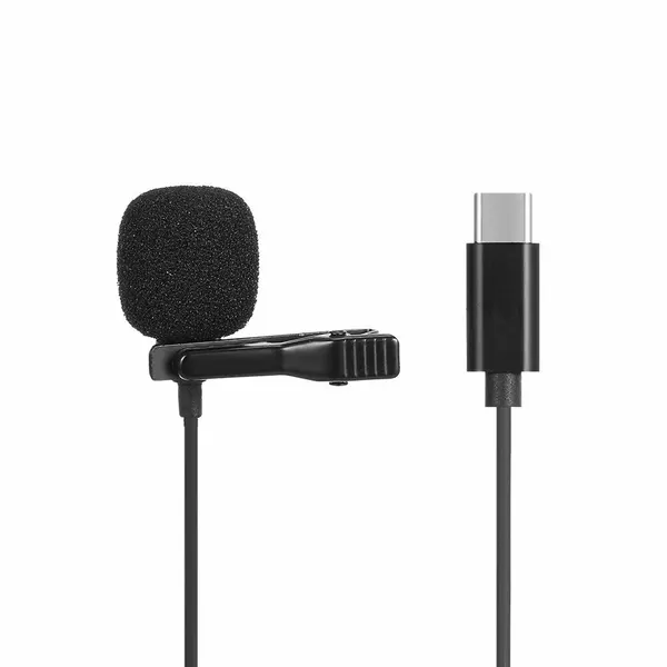 Петличный микрофон с выходом Type-C / Универсальный микрофон Lavalier MicroPhone JH-042 (Hi Fi звук, шумоподавление)