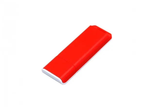Оригинальная двухцветная флешка для нанесения логотипа (32 Гб / GB USB 3.0 Красный/Red Style для УФ печати фирменного логотипа компании)